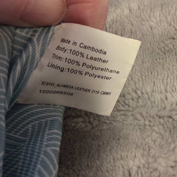 The Sak Alameda Leather Hobo Bag Blue Black Pebbled - Picture 8 of 9